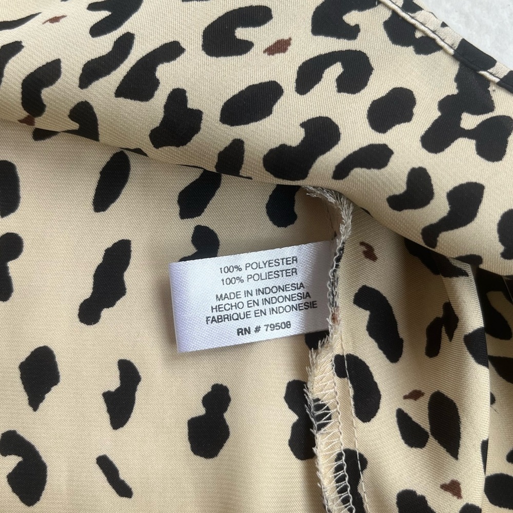 Leopard Print Sleeveless Top - Picture 5 of 6
